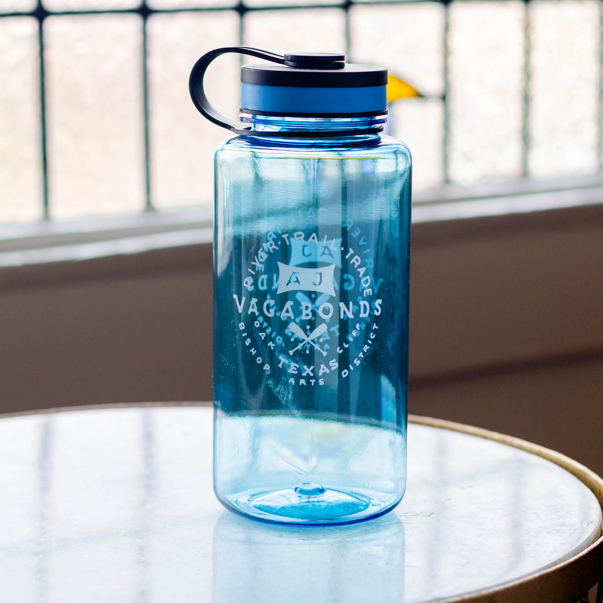 Vagabond Nalgene Water Bottle Teal/White