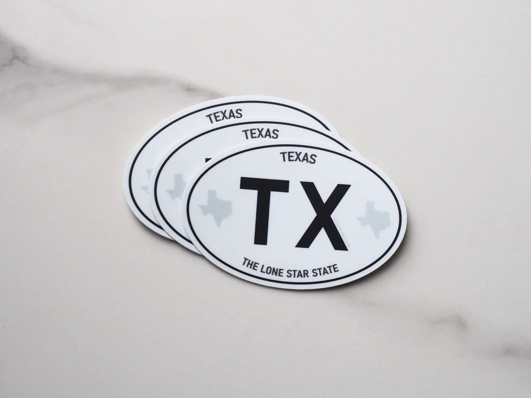 Symbols of Texas Lone Star State Logo - Texas Pride - Sticker