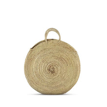 Load image into Gallery viewer, Round French Market Straw Bag